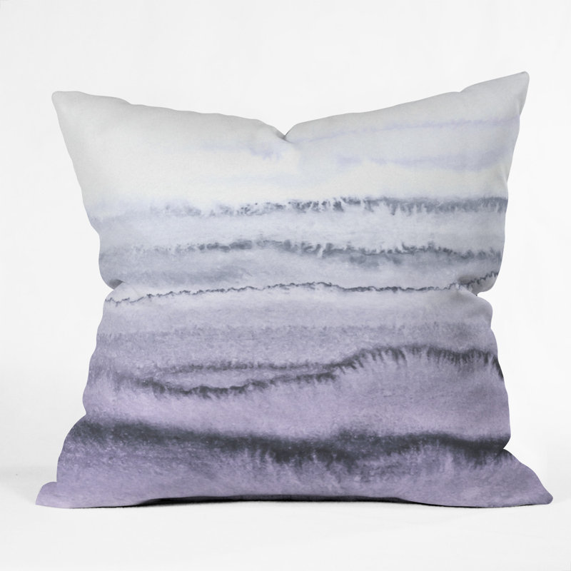 Housse de coussin d'extérieur carré Monika Strigel, 18 po x 18 po, Gris lilas