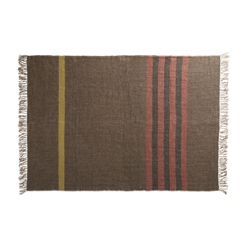 Lovely Hand Woven Throw Blanket, Brown