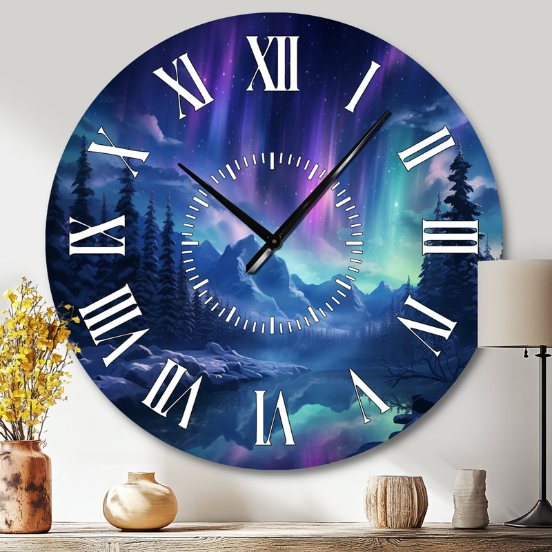 Horloge murale Aurores boréales, Grand