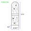 Ensemble de 2 treillis de jardin en métal antirouille 71 po x 19,7 po