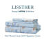 Ensemble de draps-housse 100% coton égyptien, ensemble de literie 4 pièces à densité de tissage 800 fils et aquarelle en bleu clair, pour chambre d'amis toutes saisons-128817897-130896382