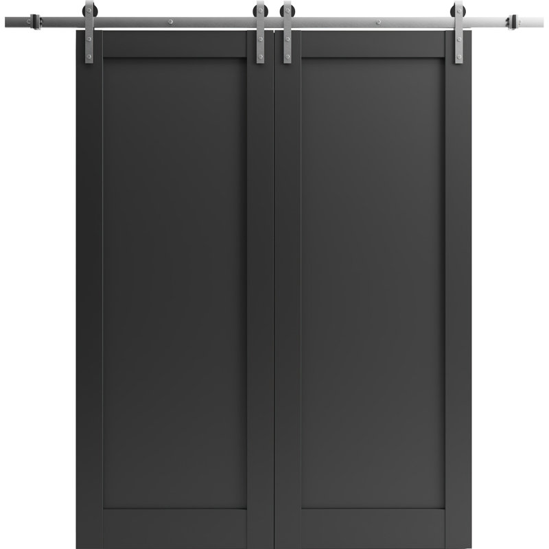 Portes quadruples robustes noires Quadro, 60 po x 84 po