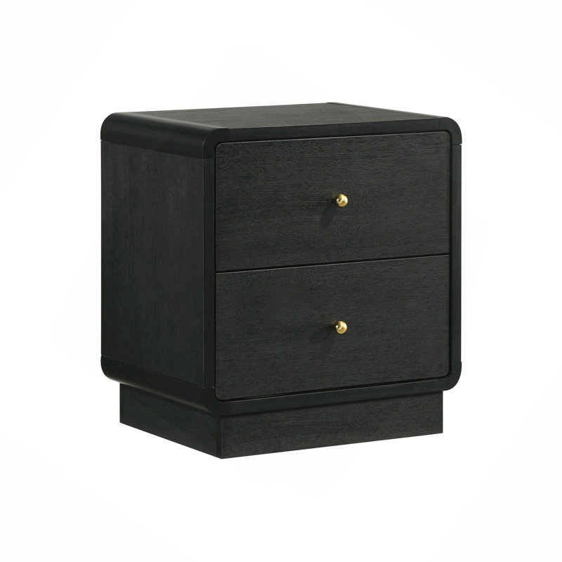 2-Drawer Nightstand Bedside Table