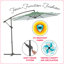 Parasol en porte-à-faux 9 pi 8 po Gjender-78634838