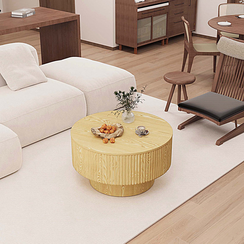 Table basse 29,53 po, Bois naturel