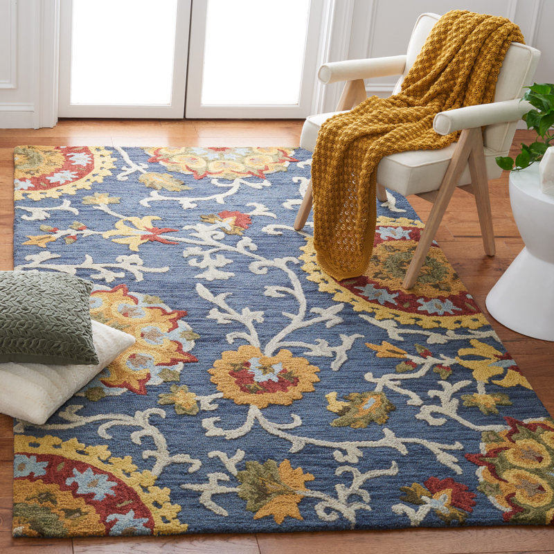 Tapis en laine touffeté à la main Hardwicke, Rectangle 9 pi x 12 pi