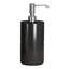 Distributeur de savon compact compact à pompe, accessoire de comptoir décoratif pour lavabo et comptoir de cuisine noir
