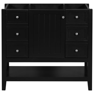 Base de meuble-lavabo moderne 36 po - 1 armoire et 3 tiroirs