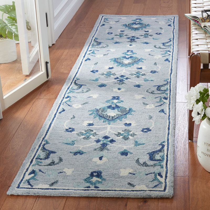 Metro Hand Tufted Wool And Cotton With Latex Oriental Rug, Runner 2'3" x 9'