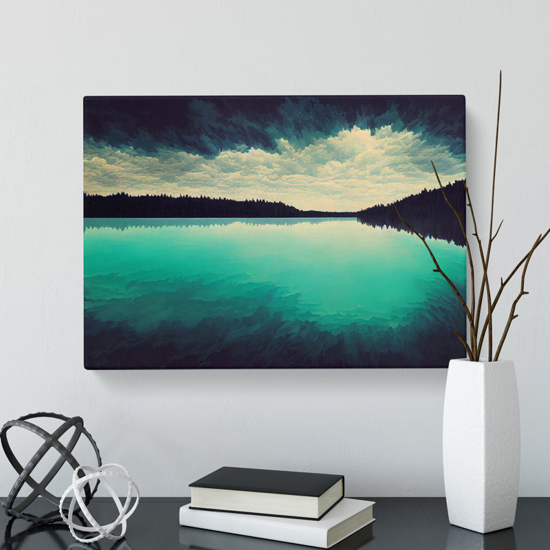 Forest Lake - Wrapped Canvas, 40cm H x 60cm W x 3cm D