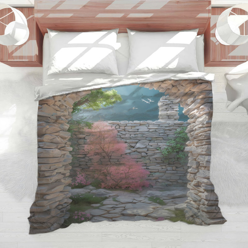 Stone Archway Garden Comforter, Twin