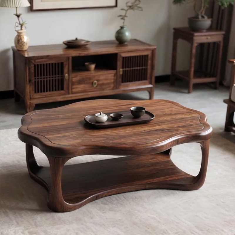 Nouvelle table basse en bois massif de style chinois