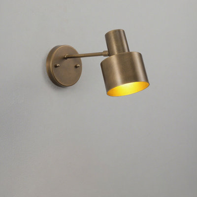 Bronze - Colored Simple Cantilever Wall Lamp