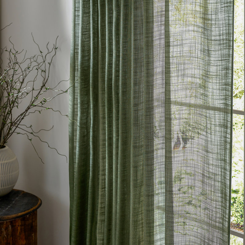 Cirrus Voile Sheer Tab Top Single Curtain Panel Panel
