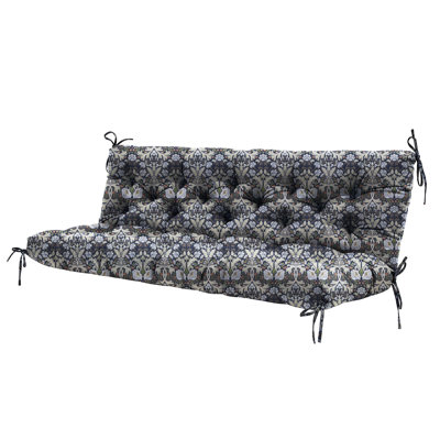 Coussin de balançoire de remplacement pour banc d'extérieur à 2 ou 3 places, coussin de patio 60 "pour véranda - Coussins de mobilier d'extérieur robustes et universels, résistants aux intempéries et floraux