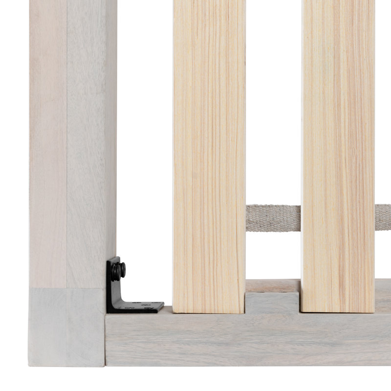 Grand lit plateforme en bois massif Barroso, Blanchir, Grand