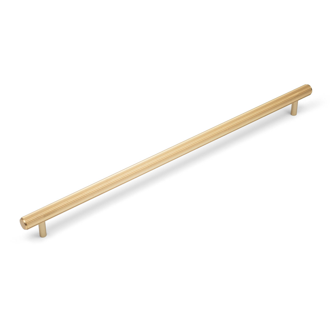 10x Brass 320mm Handles Gold Kitchen Cabinet Cupboard Reeded Grooved Drawer Pull - Image 4