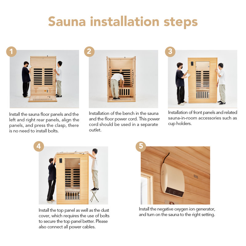 Yesurprise FAR Infrared Sauna in Hemlock