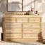 Commode à langer 9 tiroirs 100% bois massif 55,1 po Bradly