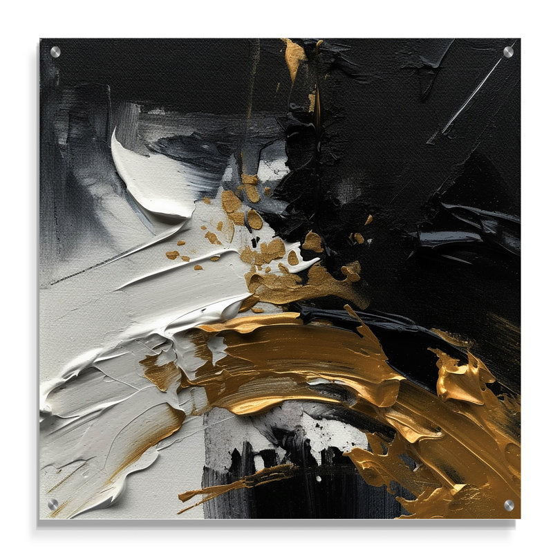Soderberg - Art mural abstrait en acrylique, H 36 po x l 36 po