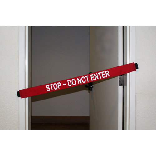 Magnetic Door Barrier Stop Do Not Enter Sign | Wayfair