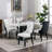 Collection Modern,High-End Tufted Solid Wood Contemporary Upholstered Dining Chair With Wood Legs,Nailhead Trim,2-Pcs Set-2047542981