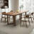 Solid wood rectangular dining table-1573585410