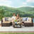 Herrin 6 - Person Modular Patio Conversation Set with Cushions-2029969642