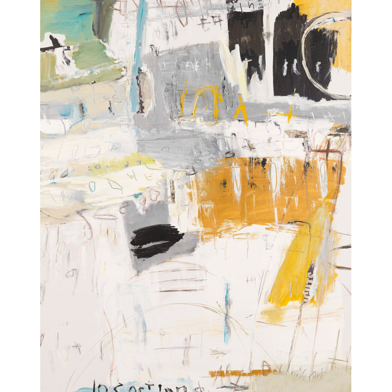 Istoria - peinture sur toile avec cadre flottant, H 60 po x l 48 po