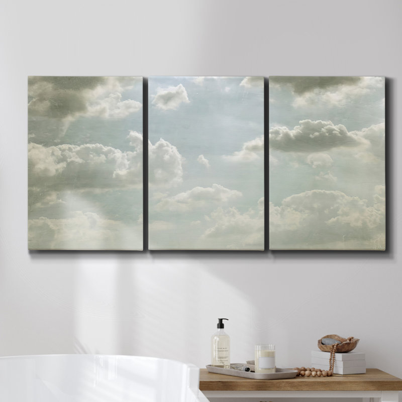Dogwood Spring II sur toile, 3 pièces, H 48 po x l 96 po x P 2 po