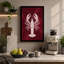 Heraldic Lobster Art Deco - Wrapped Canvas-1449057337-1449057339