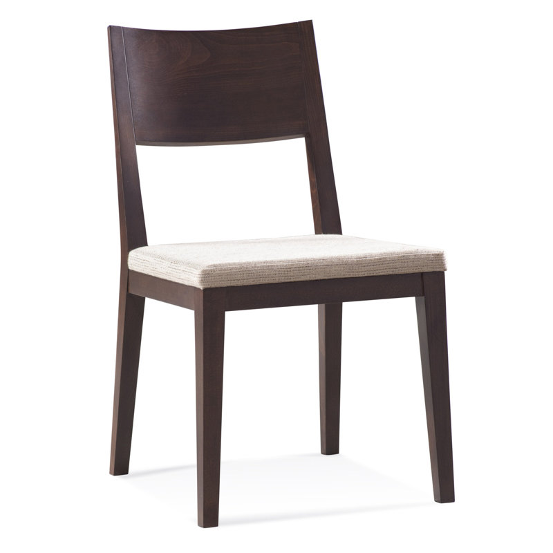 Beene 19'' H Upholstered Maple Side Chair, Impression, Java