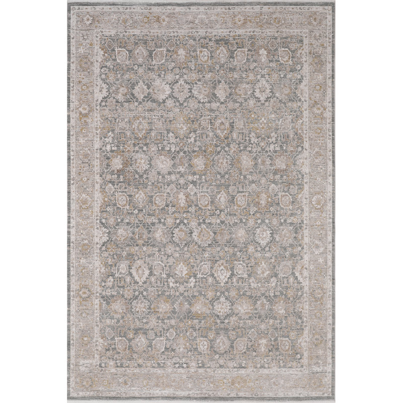 Highbridge 14621-891 Beige / gris / crème, Rectangle 6 pi 7 po x 9 pi 6 po