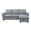 Canapé modulaire en lin avec méridienne réversible 90,5 po Avery