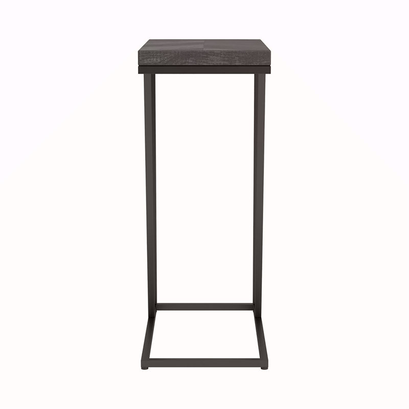 Rustic Grey Herringbone and Accent Table
