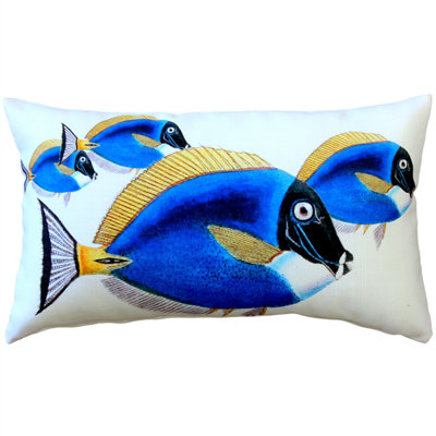 Surgeonfish Fish Indoor/Outdoor Lumbar Pillow
