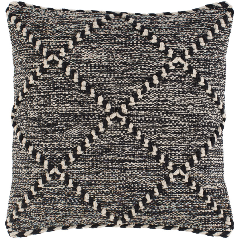 Housse de coussin 100% coton Zanafi, Polyester/ Bourre en polyester, 20 po x 20 po