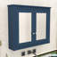 Armoire à miroir murale élégante - Panneau de fibres à densité moyenne durable avec rangement réglable-1699229017