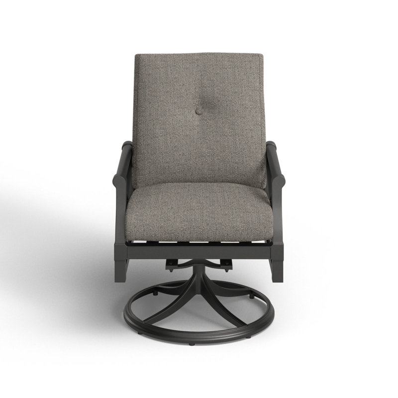 Andover Outdoor Rocker Chair, Stone Linen, Pewter
