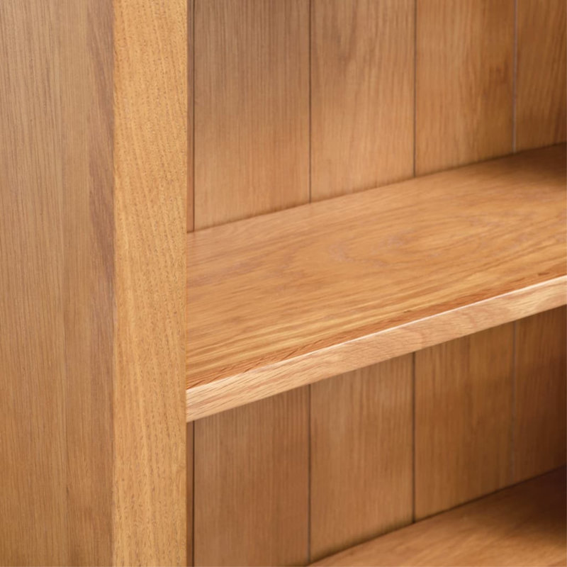 Bibliothèque en bois de chêne massif, Brun, (6 tablettes) H 71 po x l 32 po x P 9 po