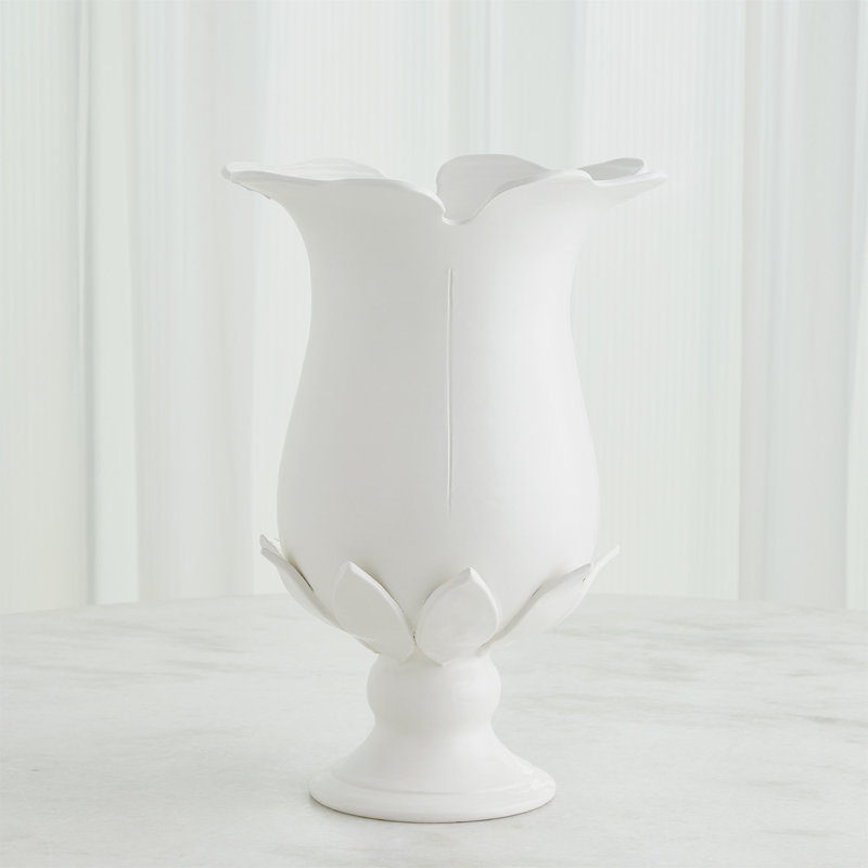 Blossom Handcrafted Earthenware Table Vase, 18" H x 12.5" W x 12.5" D