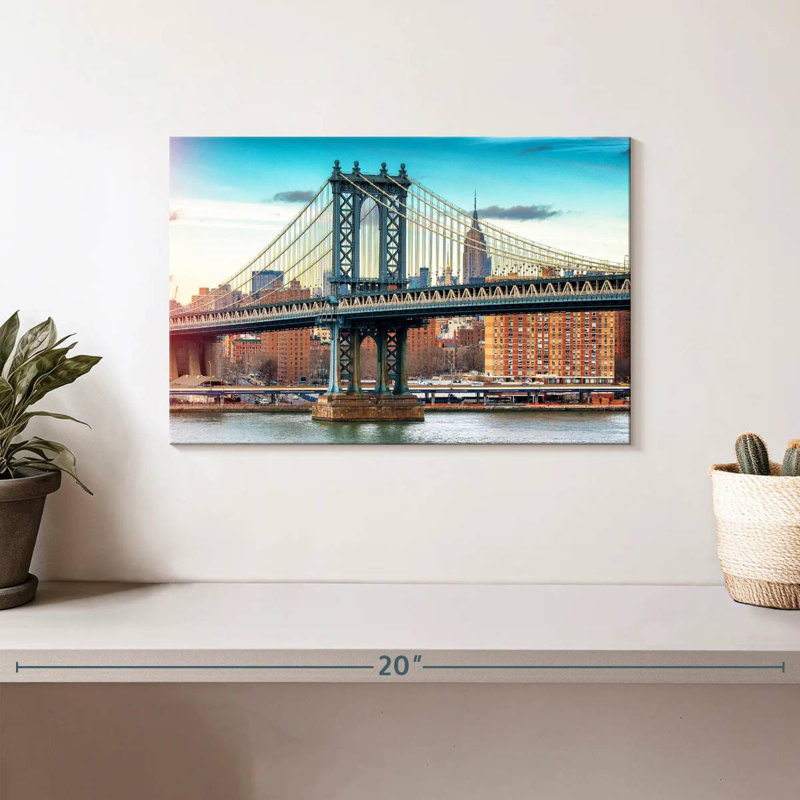 Lilie Manhattan Bridge, couleur, H 8 po x l 12 po