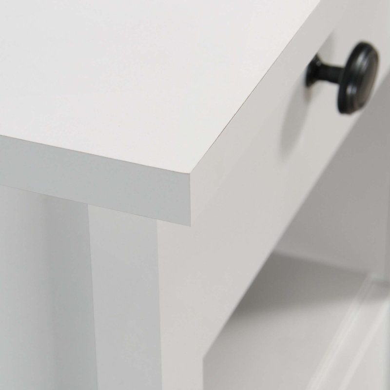 Bureau en L, Blanc