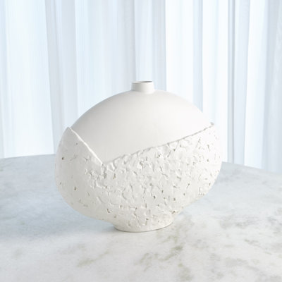 Asymmetrical Stipple Table Vase