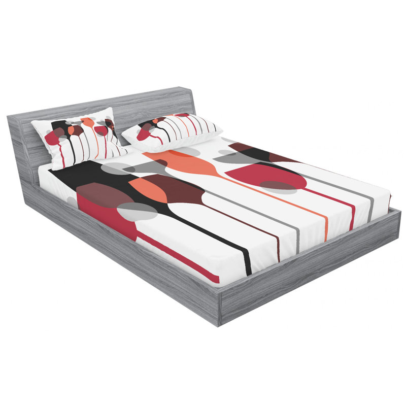 Microfiber Sheet Set, Queen Sheet Set with Fitted Sheet
