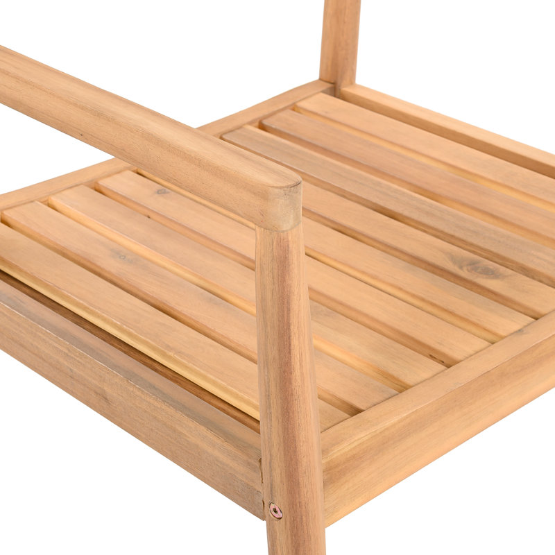 4 chaises de patio en bois à finition grise avec corde à l'épreuve des intempéries Conception confortable nécessitant peu d'entretien