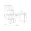 Francella Desk - Modern Asymmetric Design with Ample Storage-102236422