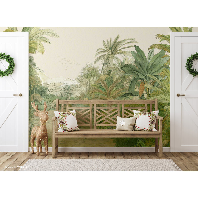 Papier peint tropical Verdant Jungle Escape, L 984 po x l 122 po