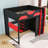 Full Loft Bed with RGB LED, USB Charging, and Adjustable Desk-2114839581