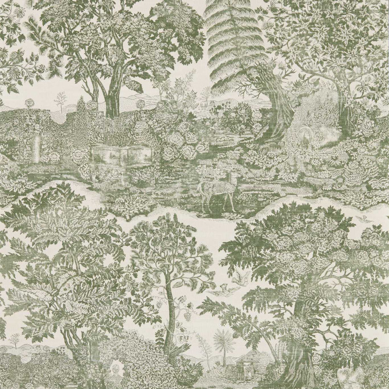 Highgrove Toile, Yew Green